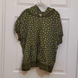 Elemeno shot sleeve hoodie